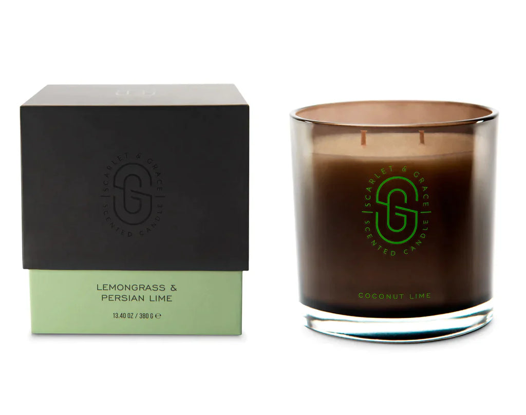 Scarlet and Grace Lemongrass & Persian Lime Candle - 380g