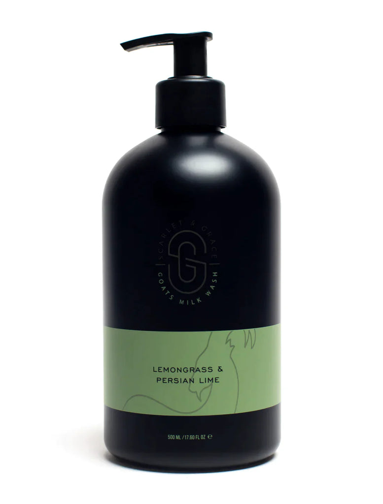 Scarlet and Grace Lemongrass & Persian Lime Goats Milk Wash - 500ml