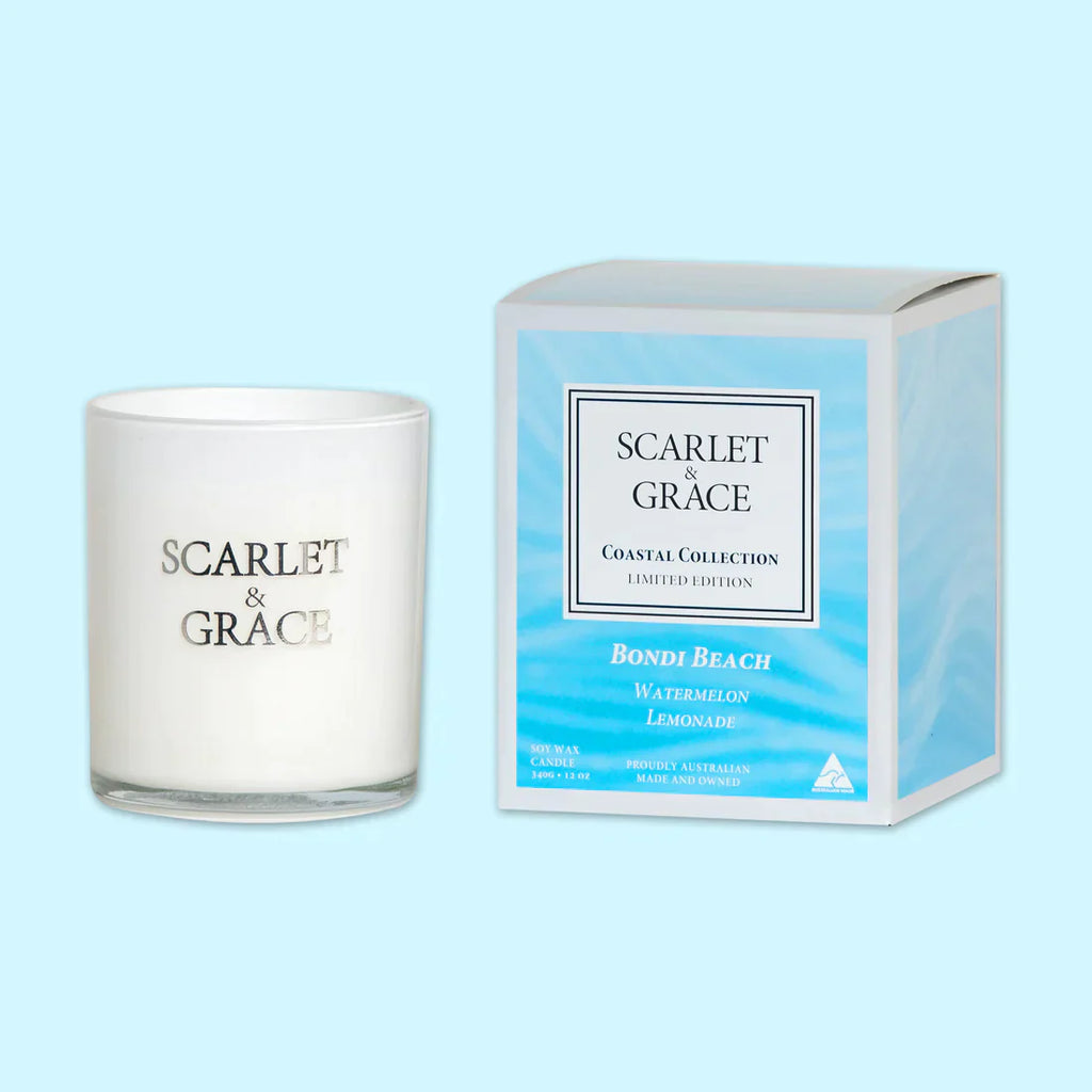 Scarlet and Grace Bondi Beach - Watermelon Lemonade Candle - 340g
