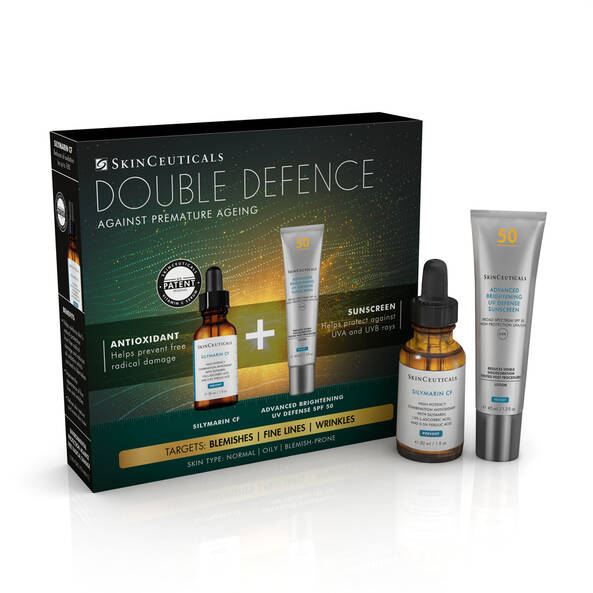 SkinCeuticals Double Defence Silymarin CF Kit for Oily and Blemish-Prone Skin