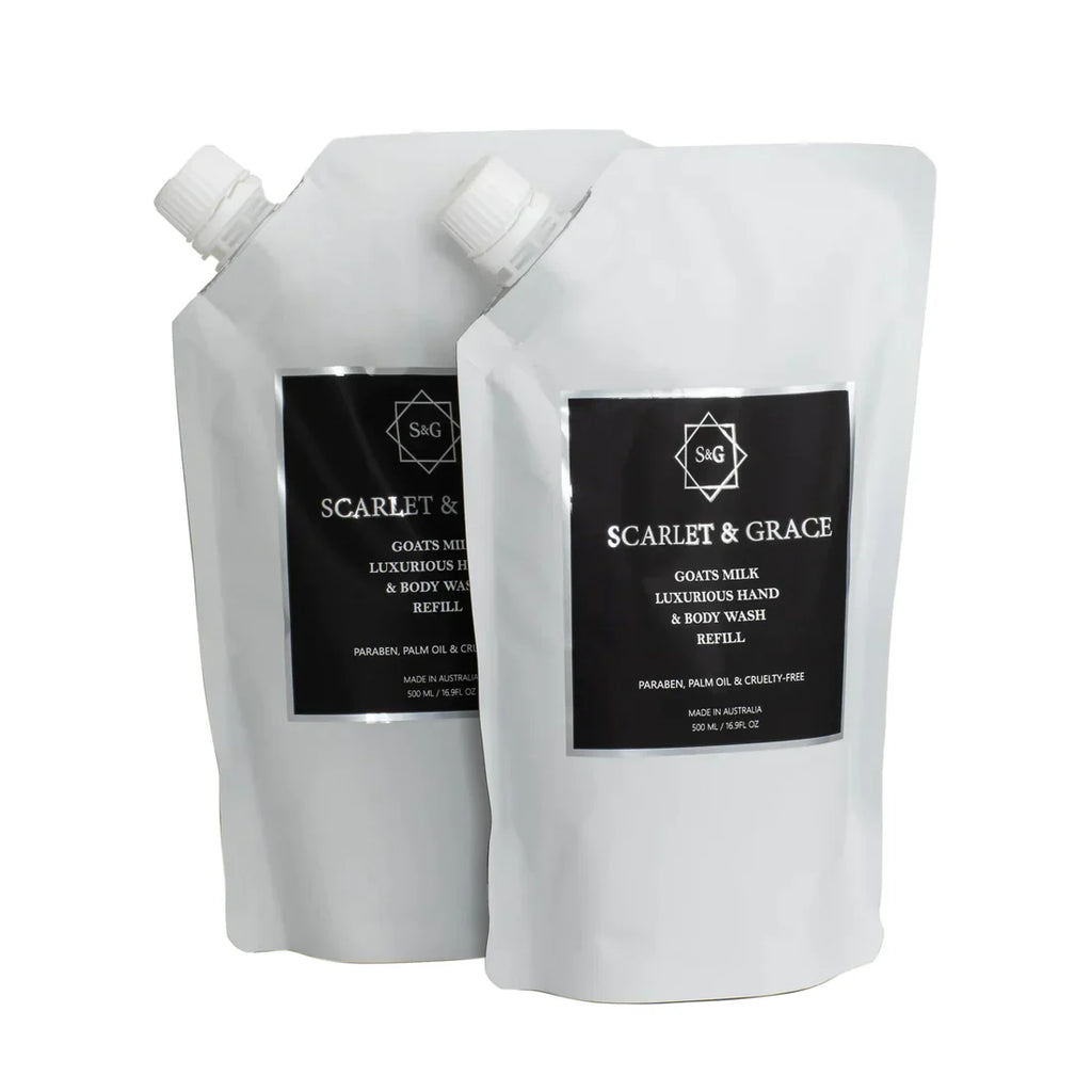 Scarlet and Grace Goats Milk Wash Refill Pouch - 500ml