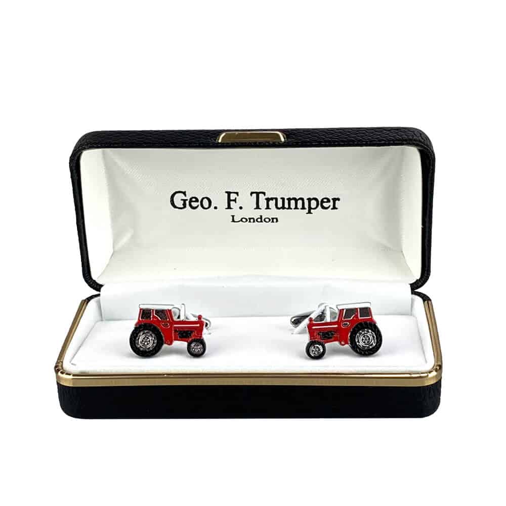 Geo F Trumper Red Tractor Cufflinks