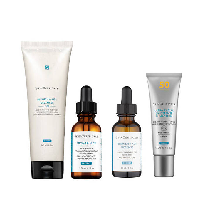 SkinCeuticals The Complete Silymarin CF Blemish Routine Bundle