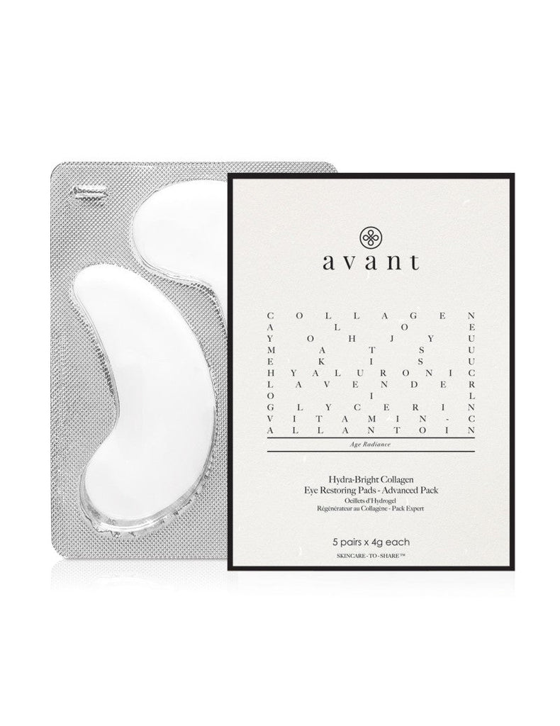 Avant Skincare Advanced Pack - Hydra-Bright Collagen Eye Restoring Pads - 5 x pairs