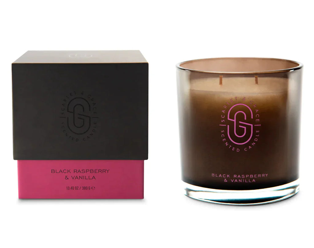 Scarlet and Grace Black Raspberry & Vanilla  Candle - 380g