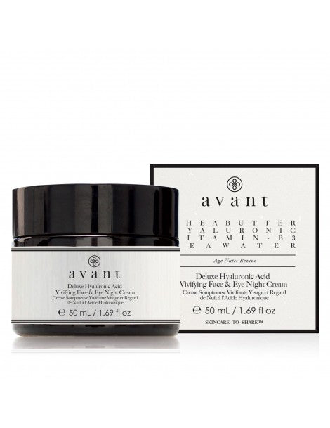 Avant Skincare Deluxe Hyaluronic Acid Vivifying Face & Eye Night Cream- 50ml