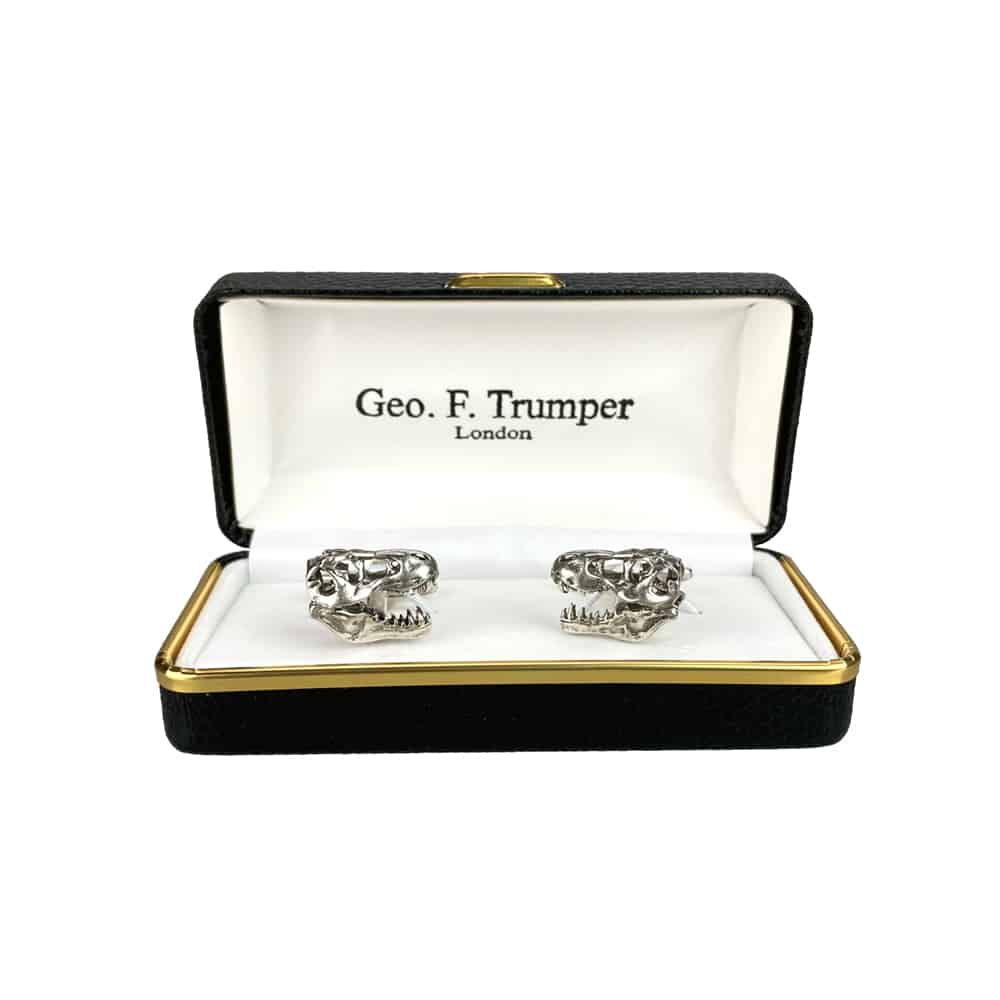 Geo F Trumper Dinosaur Head Cufflinks