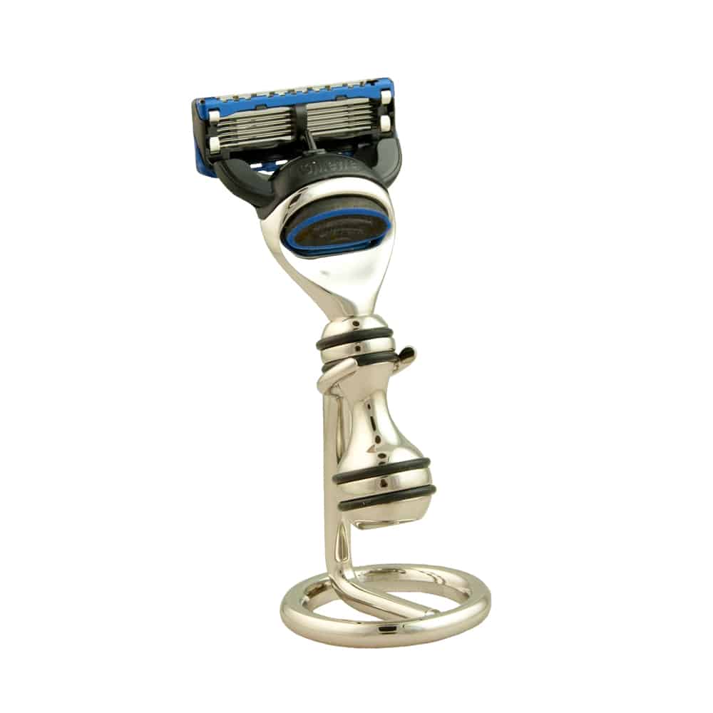 Geo F Trumper Mini Travel Razors with Stand