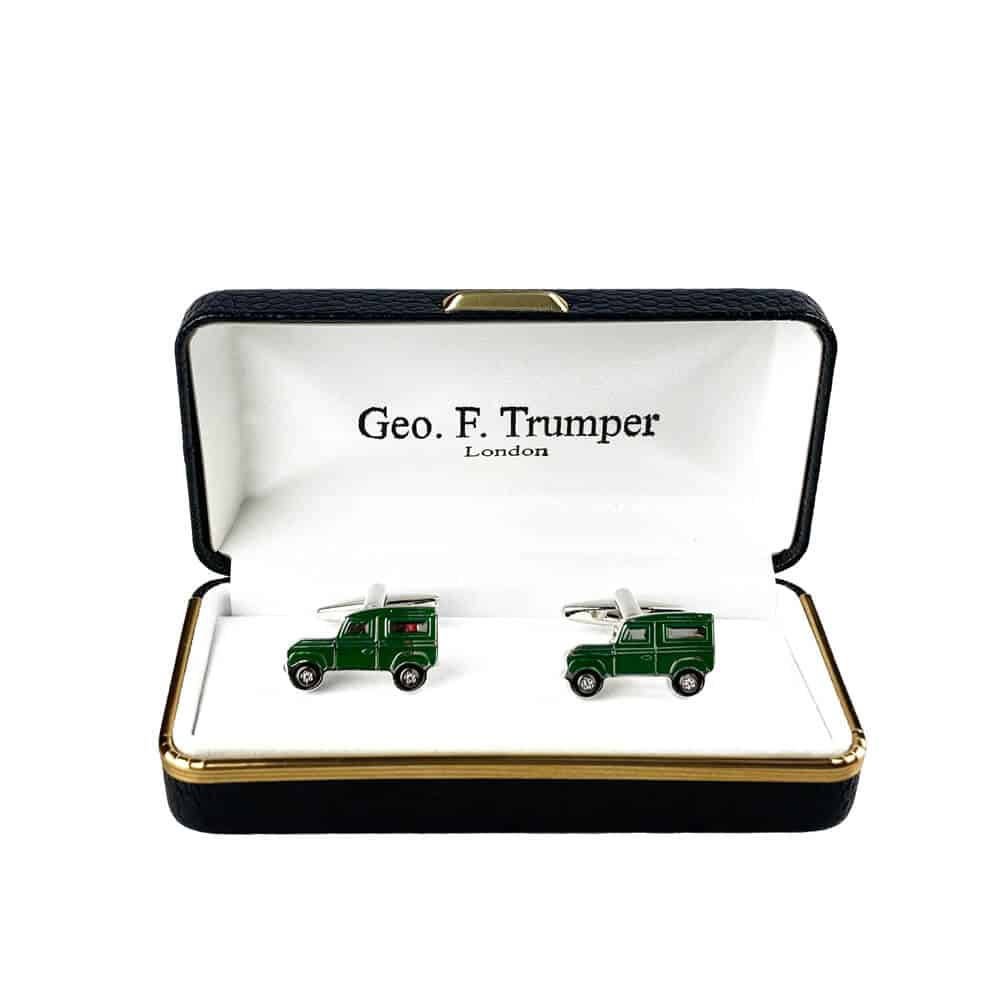 Geo F Trumper Green Landrover Cufflinks