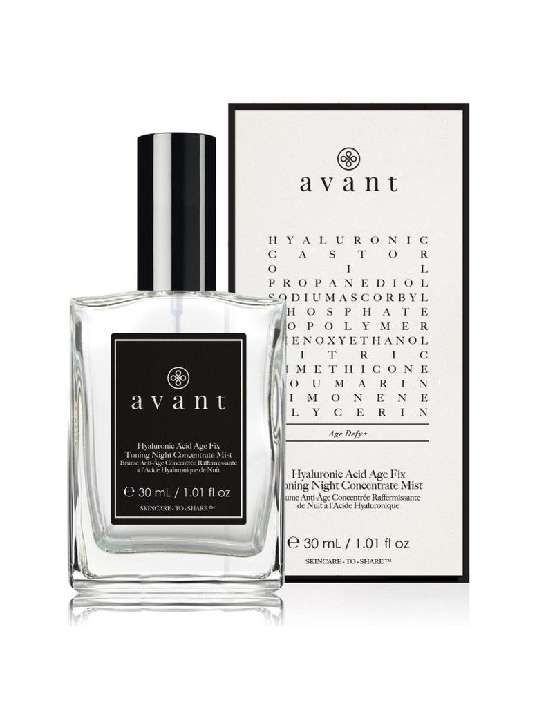 Avant Skincare Hyaluronic Acid Age Fix Toning Night Concentrate Mist - 30ml