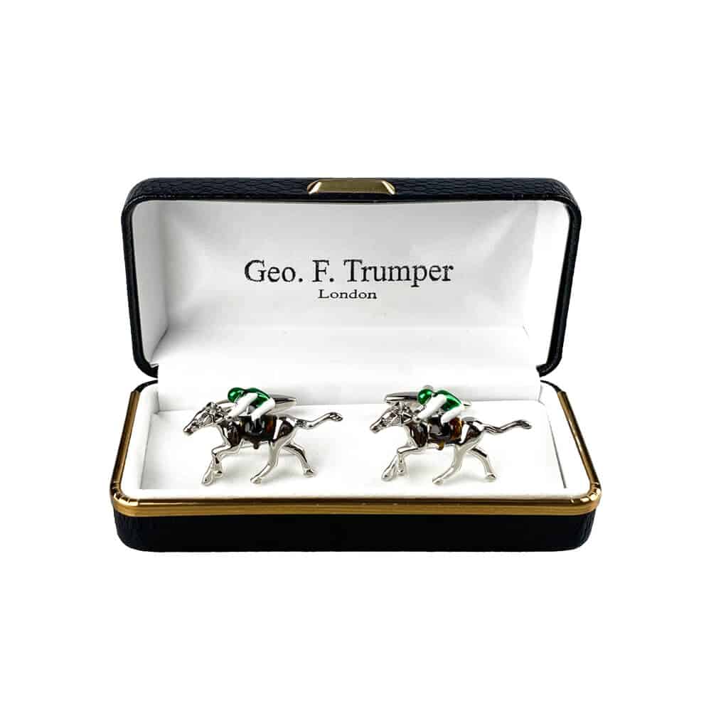 Geo F Trumper Horse and Jockey Cufflinks