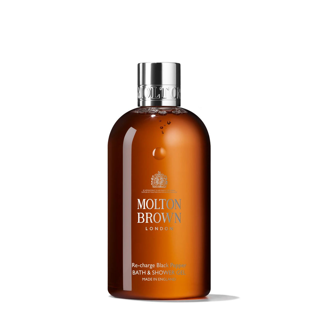 Molton Brown Re-charge Black Pepper Bath & Shower Gel - 300ml - The Skin Care Spa Luxe