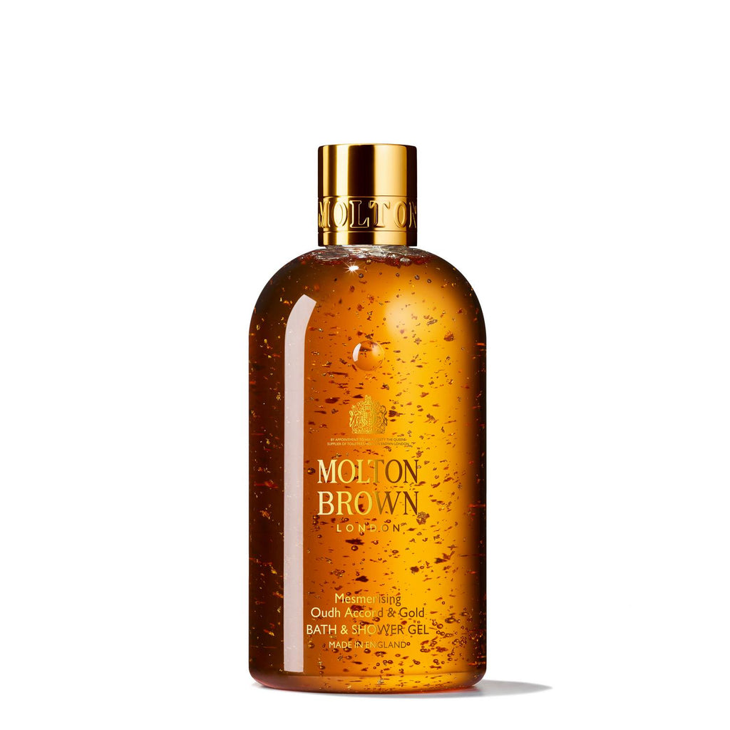 Molton Brown Mesmerising Oudh Accord & Gold Bath & Shower Gel - 300ml - The Skin Care Spa Luxe