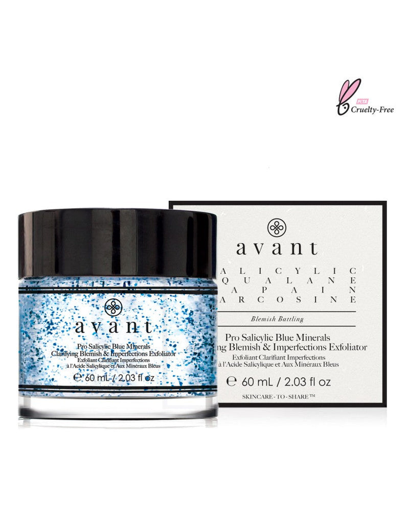 Avant Skincare Pro Salicylic Blue Minerals Clarifying Blemish & Imperfections Exfoliator - 60ml